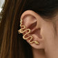 1pc Textured Snake Decor Earring