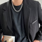 BLACK CRYSTAL STYLED NECKLACE