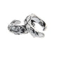 CLIP ON TEXTED LARGE HOOP EARRING