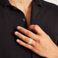 BAGUETTE PRONG CUBAN RING [GOLD]