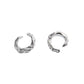 CLIP ON TEXTED LARGE HOOP EARRING