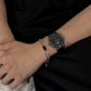 BLACK SQUARE CHAIN BRACELET