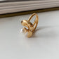 Adele Chic Pearl Gold Ring